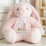 Bunny Trails Lead To Happiness - Family Personalized Custom Easter Bunny Plush - Easter Gift For Baby Kids, Newborn Baby