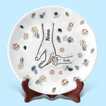A Mother’s Love Is Endless - Family Personalized Custom 3D Inflated Effect Printed Ceramic Plate - Mother's Day, Gift For Mom, Grandma