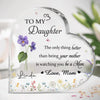 Watching You As A Mother Fills My Heart With Pride - Family Personalized Custom Heart Shaped Acrylic Plaque - Mother's Day, Gift For Mom, Daughter