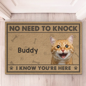 Tapis décoratif personnalisé avec photo et amour pour chien et chat - Cadeau de pendaison de crémaillère pour propriétaires et amoureux des animaux