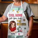 Home Is Where Mom Is - Family Personalized Custom Apron - Mother's Day, Gift For Mom