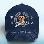 This Human Belongs To Me - Dog Personalized Custom Hat, All Over Print Classic Cap - Gift For Pet Owners, Pet Lovers
