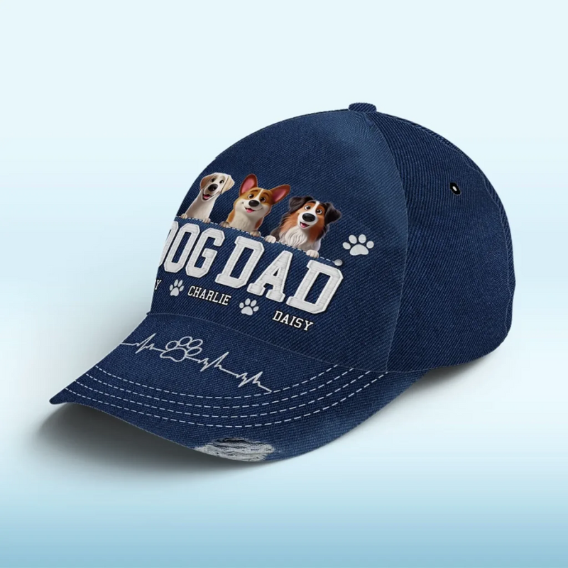 My Heart Belongs To My Dog - Dog Personalized Custom Hat, All Over Print Classic Cap - Gift For Pet Owners, Pet Lovers