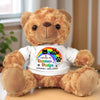 Love Lives On In Every Hug - Memorial Personalized Custom Teddy Bear Plush - Sympathy Gift For Pet Owners, Pet Lovers