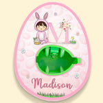 Keep Your Favorites Close - Family Personalized Custom Easter Egg Decorating Kit, Egg Spinner Machine With Markers - Easter Gift For Family Members