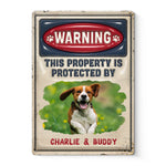 Custom Photo Trespassers Will Be Licked - Dog & Cat Personalized Custom 3D Inflated Effect Printed Home Decor Metal Sign - House Warming Gift For Pet Owners, Pet Lovers