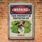 Custom Photo Trespassers Will Be Licked - Dog & Cat Personalized Custom 3D Inflated Effect Printed Home Decor Metal Sign - House Warming Gift For Pet Owners, Pet Lovers