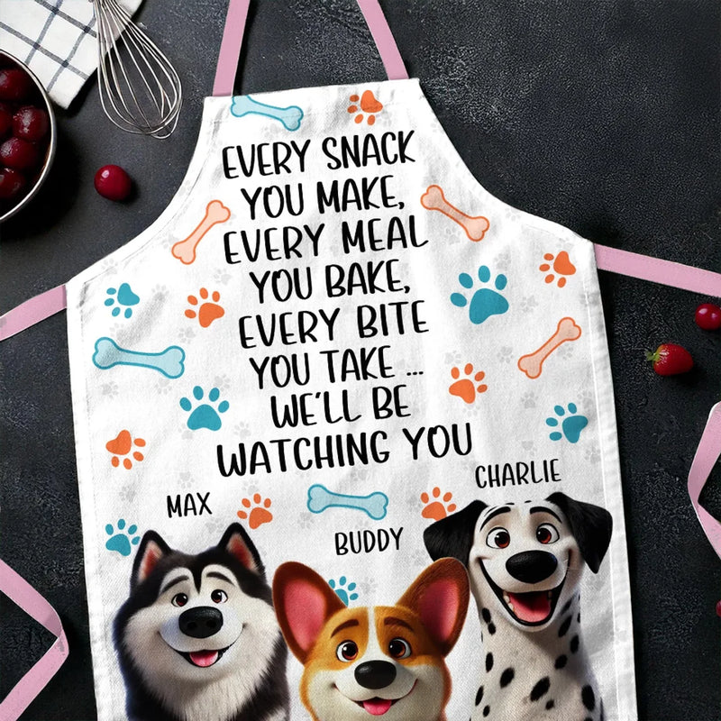 My Heart Belongs To My Dog - Dog Personalized Custom Apron - Gift For Pet Owners, Pet Lovers