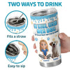 Side By Side, Paw By Paw - Dog Personalized Custom 3D Inflated Effect Printed Tumbler - Gift For Pet Owners, Pet Lovers