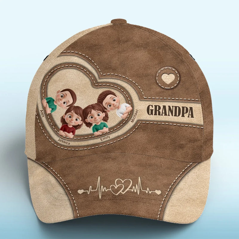 Unbreakable Family Bond - Family Personalized Custom Hat, All Over Print Classic Cap - Gift For Family Members