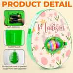 Crack Open The Fun - Family Personalized Custom Easter Egg Decorating Kit, Egg Spinner Machine With Markers - Easter Gift For Family