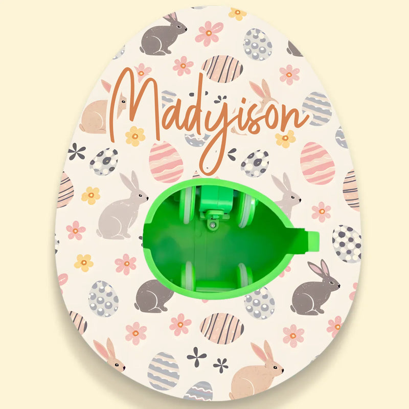 Crack Open The Fun - Family Personalized Custom Easter Egg Decorating Kit, Egg Spinner Machine With Markers - Easter Gift For Family Members
