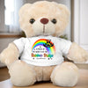 Love Lives On In Every Hug - Memorial Personalized Custom Teddy Bear Plush - Sympathy Gift For Pet Owners, Pet Lovers