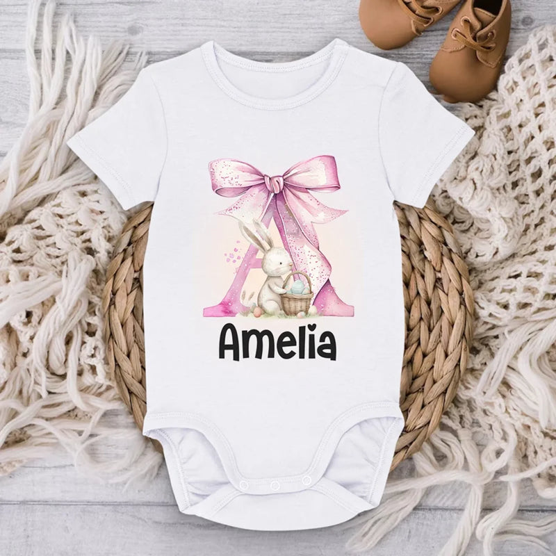Sweet As A Bunny, Cute As Can Be - Family Personalized Custom Baby Onesie - Easter Gift For Baby Kids, Newborn Baby