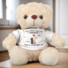 Wrapped In Love, One Hug At A Time - Family Personalized Custom Teddy Bear Plush - Mother's Day, Baby Shower Gift, Gift For First Mom, Pregnancy, Newborn Baby