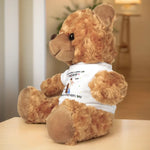 Wrapped In Love, One Hug At A Time - Family Personalized Custom Teddy Bear Plush - Mother's Day, Baby Shower Gift, Gift For Mom, Baby