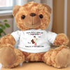 Wrapped In Love, One Hug At A Time - Family Personalized Custom Teddy Bear Plush - Mother's Day, Baby Shower Gift, Gift For First Mom, Pregnancy, Newborn Baby