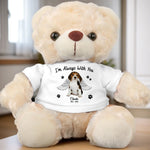 Custom Photo In Heaven, You Run Free - Memorial Personalized Custom Teddy Bear Plush - Sympathy Gift For Dog Lovers, Pet Owners