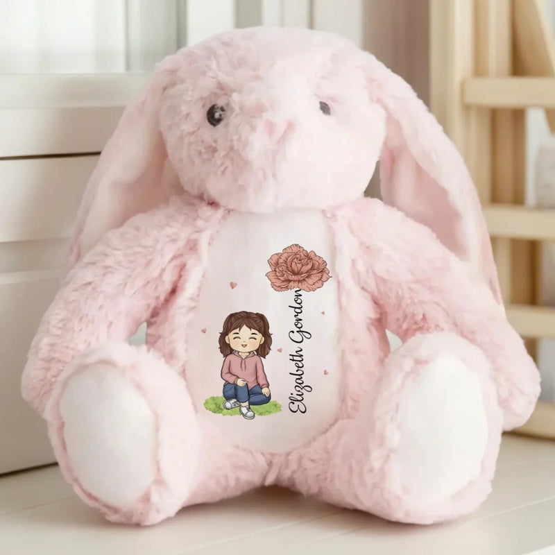 Joy Is In The Little Things - Family Personalized Custom Easter Bunny Plush - Gift For Family Members
