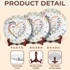 Grandma's Love Is The Heart Of Our Family - Family Personalized Custom Ceramic Plate - Mother's Day, Gift For Mom, Grandma
