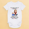 My Heart Belongs To Mom - Family Personalized Custom Baby Onesie - Mother's Day, Baby Shower Gift, Gift For First Mom