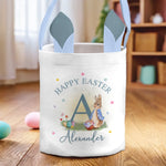 A Basket Full Of Joy And Candy - Family Personalized Custom Bunny Basket, Tote With Bunny Ears  - Easter Gift For Kids Egg Hunt, Family Members