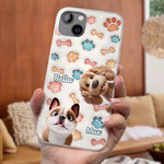 Barking With Joy - Dog Personalized Custom 3D Inflated Effect Printed Clear Phone Case - Gift For Dog Lovers