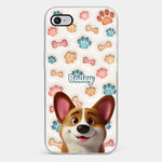 Barking With Joy - Dog Personalized Custom 3D Inflated Effect Printed Clear Phone Case - Gift For Dog Lovers