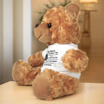 Custom Photo Cuddle This Bear Until You Can Hold Me - Family Personalized Custom Teddy Bear Plush - Mother's Day, Baby Shower Gift, Gift For First Mom, Pregnancy, Newborn Baby