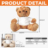 Custom Photo Your Love Makes The World Brighter- Family Personalized Custom Teddy Bear Plush - Mother's Day, Baby Shower Gift, Gift For First Mom, Newborn Baby