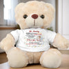 Custom Photo Your Love Makes The World Brighter- Family Personalized Custom Teddy Bear Plush - Mother's Day, Baby Shower Gift, Gift For First Mom, Newborn Baby