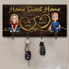 Chaque instant passé avec vous est comme à la maison - Porte-clés personnalisé pour couple, décoration d'intérieur, porte-clés - Cadeau de pendaison de crémaillère pour mari et femme, anniversaire