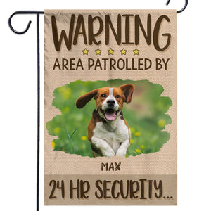 Photo personnalisée « Je suis peut-être petit, mais je suis puissant » - Drapeau personnalisé pour chien et chat - Cadeau pour propriétaires d'animaux et amoureux des animaux