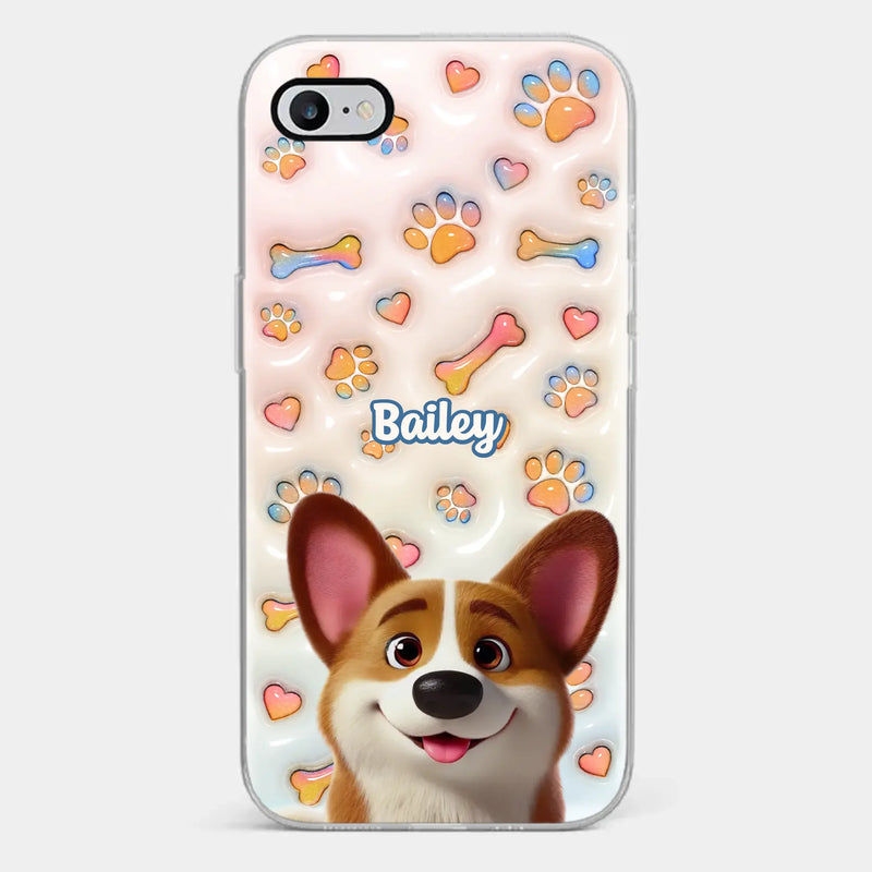 Every Tail Tells A Story - Dog Personalized Custom 3D Inflated Effect Printed Clear Phone Case - Gift For Dog Lovers, Pet Parents