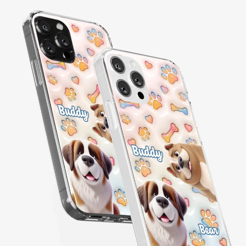 Every Tail Tells A Story - Dog Personalized Custom 3D Inflated Effect Printed Clear Phone Case - Gift For Dog Lovers, Pet Parents