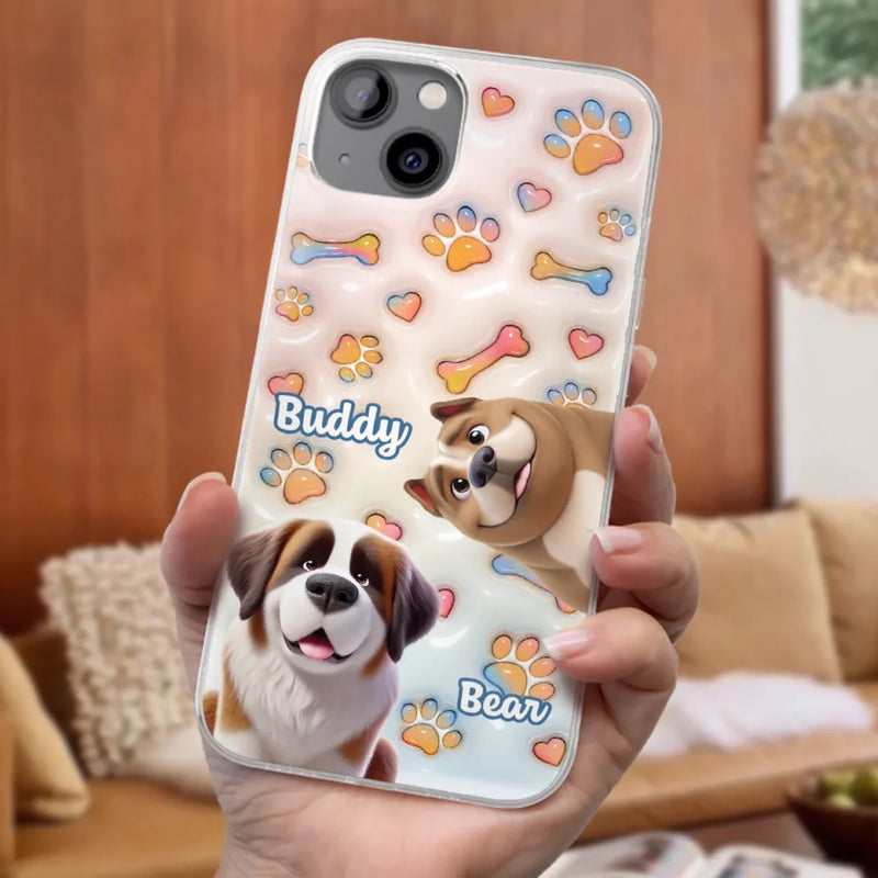 Every Tail Tells A Story - Dog Personalized Custom 3D Inflated Effect Printed Clear Phone Case - Gift For Pet Owners, Pet Lovers