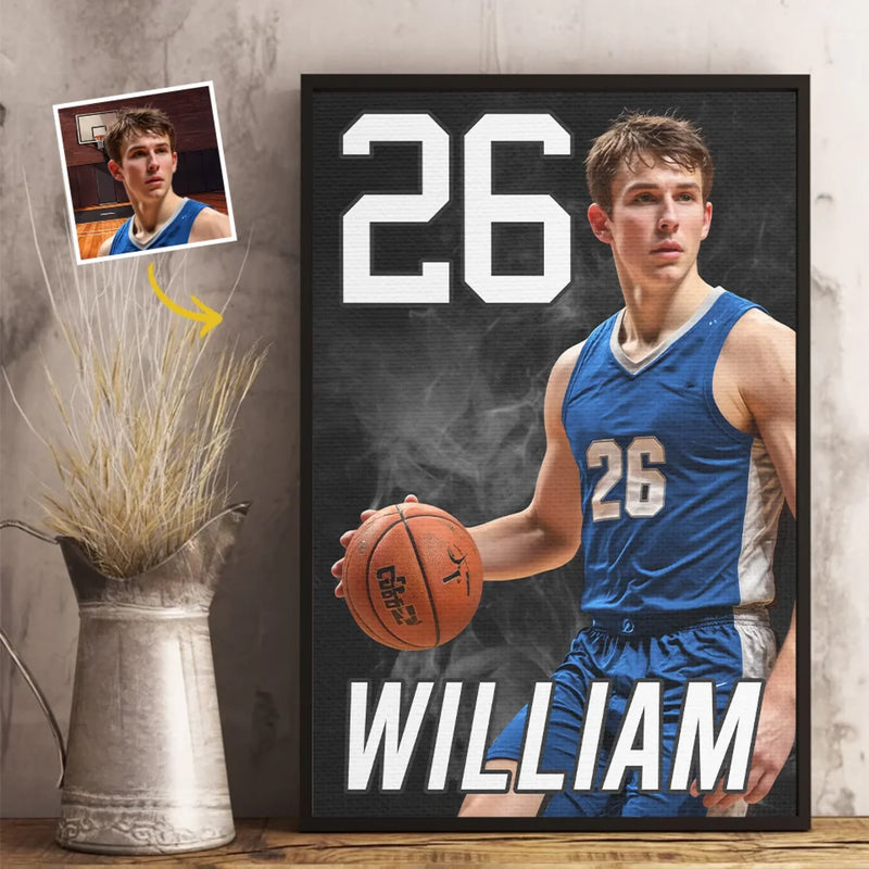 Custom Photo Believe In Your Own Hustle - Personalized Custom Vertical Poster - Gift For Sport Lovers, Sport Players
