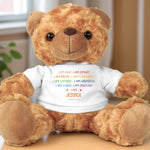 A Hug Full Of Affirmations - Family Personalized Custom Teddy Bear Plush - Gift For Kids, Baby