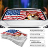 Patriotic Paws, American Pride - Dog & Cat Personalized Custom Auto Windshield Sunshade, Car Window Protector - Gift For Pet Owners, Pet Lovers