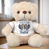 Custom Photo I Have An Angel Watching Over Me - Memorial Personalized Custom Teddy Bear Plush - Sympathy Gift For Family Members
