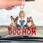 Endless Love, One Paw At A Time - Dog Personalized Custom Car Ornament - Acrylic Custom Shaped - Mother's Day, Gift For Mom, Dog Lovers