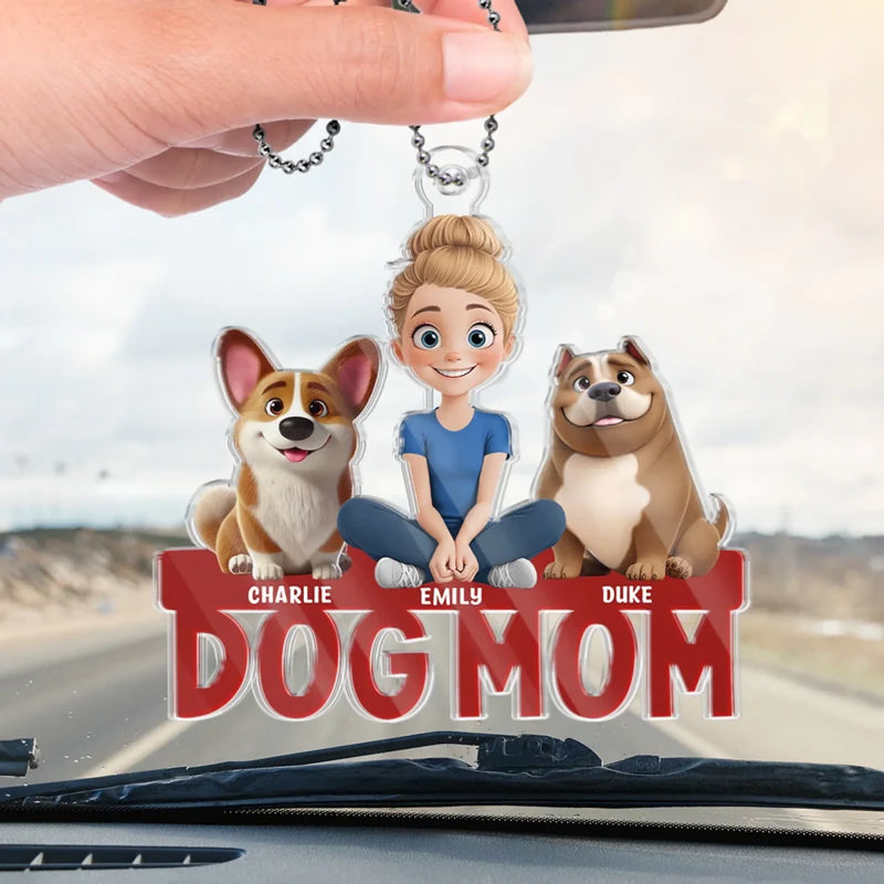 Endless Love, One Paw At A Time - Dog Personalized Custom Car Ornament - Acrylic Custom Shaped - Mother's Day, Gift For Mom, Dog Lovers