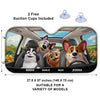 Buckle Up, It’s A Pawsome Ride - Dog & Cat Personalized Custom Auto Windshield Sunshade, Car Window Protector - Gift For Pet Owners, Pet Lovers