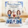 Linked By Love, Strengthened By Family - Family Personalized Custom Rectangle Shaped Acrylic Plaque - Mother's Day, Gift For Mom, Daughter