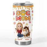 Fur Babies, Forever - Dog Personalized Custom 3D Inflated Effect Printed Tumbler - Gift For Mom, Dog Lovers