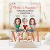 Mother And Daughters, Together Always - Family Personalized Custom Rectangle Shaped Acrylic Plaque - Mother's Day, Gift For Mom, Daughter