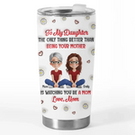 Watching You Grow Into A Mom - Family Personalized Custom 3D Inflated Effect Printed Tumbler - Mother's Day,  Gift For Mom, Daughter