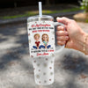 A Bond That Lasts Generations - Family Personalized Custom 3D Inflated Effect Printed 40 Oz Stainless Steel Tumbler With Handle - Mother's Day, Gift For Mom, Daughter