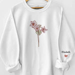 Family Is The Most Beautiful Garden Of All - Family Personalized Custom Unisex Sweatshirt, Hoodie With Design On Sleeve - Mother's Day, Gift For Mom, Grandma