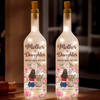 Toujours connecté, toujours chéri - Lampe bouteille personnalisée pour la famille - Fête des Mères, cadeau pour maman, fille